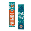 46" Double Sided Leaner, Miami Dolphins, Halloween