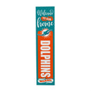 46" Double Sided Leaner, Miami Dolphins, Halloween