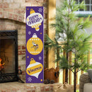 46" Double Sided Leaner, Minnesota Vikings, Christmas