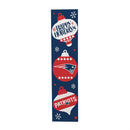 46" Double Sided Leaner, New England Patriots, Christmas