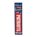 46" Double Sided Leaner, New England Patriots, Halloween