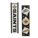 46" Double Sided Leaner, New Orleans Saints, Christmas