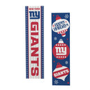 46" Double Sided Leaner, New York Giants, Christmas