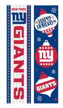 46" Double Sided Leaner, New York Giants, Christmas
