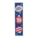 46" Double Sided Leaner, New York Giants, Christmas