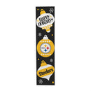 46" Double Sided Leaner, Pittsburgh Steelers, Christmas