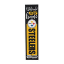 46" Double Sided Leaner, Pittsburgh Steelers, Halloween