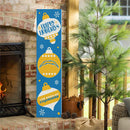 46" Double Sided Leaner, Los Angeles Chargers, Christmas
