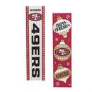 46" Double Sided Leaner, San Francisco 49ers, Christmas