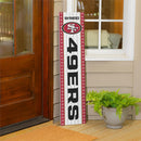 46" Double Sided Leaner, San Francisco 49ers, Christmas