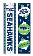46" Double Sided Leaner, Seattle Seahawks, Christmas