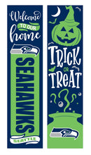 46" Double Sided Leaner, Seattle Seahawks, Halloween