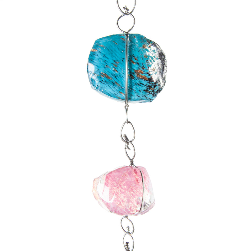 71"H Multicolor Glass Rain Chain,84g3956