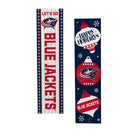 Columbus Blue Jackets 46" Double Sided Leaner, Christmas