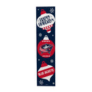 Columbus Blue Jackets 46" Double Sided Leaner, Christmas