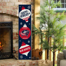 Columbus Blue Jackets 46" Double Sided Leaner, Christmas