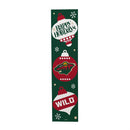 Minnesota Wild 46" Double Sided Leaner, Christmas
