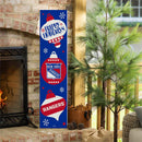 New York Rangers 46" Double Sided Leaner, Christmas