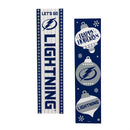 46" Double Sided Leaner, Tampa Bay Lightning, Christmas