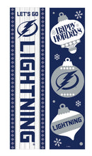 46" Double Sided Leaner, Tampa Bay Lightning, Christmas