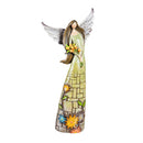 21.47"H Floral Angel Garden Statuary