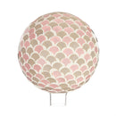 10" Mosaic Glass Gazing Ball, Pink & Green Scales