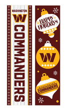 46" Double Sided Leaner, Washington Commanders, Christmas