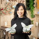 Faux Moss Butterfly & Dragonfly, Set of 2