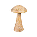 15" Wood Look Mushroom Statuary