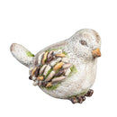 Resin Stone Birds With Pebble Wings Statue, 5"H