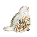 Resin Stone Birds With Pebble Wings Statue, 5"H