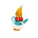 Resin Gnoms Riding On Bird Statue, 8"H