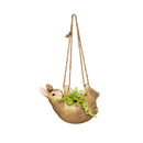 Rabbit Hanging Planter with Jute