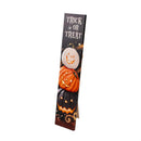 LED Trick-or-Treat Porch Leaner with Jack O'Lantern Pumpkins, 44" H