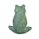 Pollinator Garden Statue, Praying Verdigris Frog Statue, 11"H