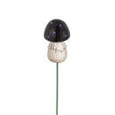 Mushroom Resin Plant Pick with Mushroom Planter, 7"H