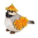 Harvest Hat Birdies Statue, 5"H