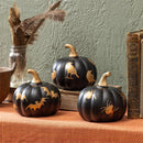 Halloween Icon Glass Pumpkin Statue, 5"H, CDU