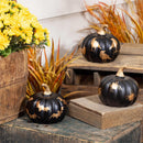 Halloween Icon Glass Pumpkin Statue, 5"H, CDU