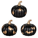 Halloween Icon Glass Pumpkin Statue, 5"H, CDU