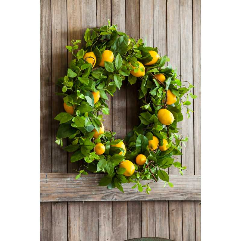 Bountiful Lemon Wreath, 24",84g639