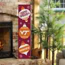 46" Double Sided Leaner, Virginia Tech, Christmas