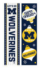 46" Double Sided Leaner, University Of Michigan, Christmas