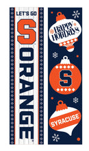 Syracuse University 46" Double Sided Leaner, Christmas