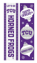 46" Double Sided Leaner, Texas Christian University, Christmas