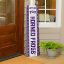 46" Double Sided Leaner, Texas Christian University, Christmas
