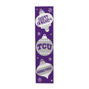 46" Double Sided Leaner, Texas Christian University, Christmas