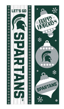 46" Double Sided Leaner, Michigan State University, Christmas