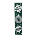 46" Double Sided Leaner, Michigan State University, Christmas