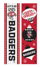 46" Double Sided Leaner, University of Wisconsin-Madison, Christmas